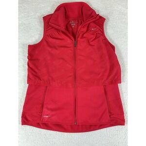 Nike 438722-691 Therma Fit Pink Cool Rose Fleece Lined Running Vest Womens Sz XL